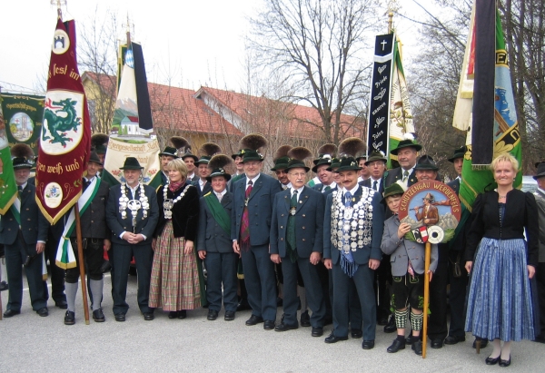 Foto von den Teilnehmern des Gau Werdenfels am Oberbayern Bezirkssch&uuml;zentag in Schongau